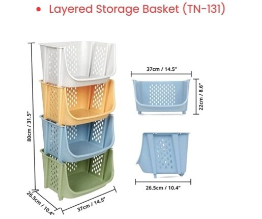 Layered Storage Basket