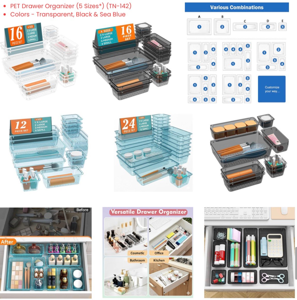 PET Drawer Organizer