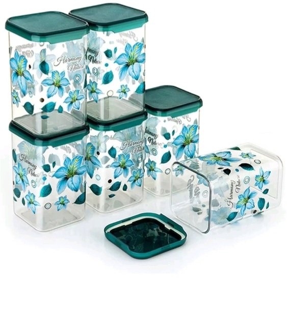 1100 ML Blue Printed Container